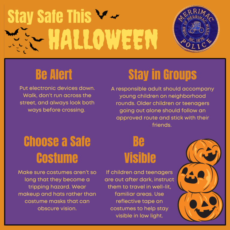 Merrimac Police Department Shares Tips to Stay Safe This Halloween